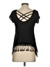 Roommates Black Short Sleeve Top Size S - photo 2