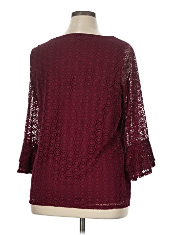 Roz & Ali 3/4 Sleeve Blouse (view 2)