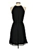 H&M 100% Polyester Solid Black Casual Dress Size 4 - photo 2