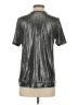 Unbranded Metallic Silver Short Sleeve Top Size S - photo 2