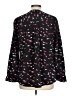 Elementz Print Black Long Sleeve Blouse Size L - photo 2