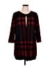 Kasper Plaid Red Cardigan Size XL - photo 1