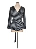 Ann Taylor LOFT 100% Polyester Gray Long Sleeve Blouse Size L - photo 1