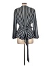 Ann Taylor LOFT 100% Polyester Gray Long Sleeve Blouse Size L - photo 2