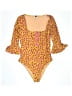 J.Crew Animal Print Yellow One Piece Swimsuit Size 10 - photo 1