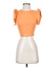 Zara Orange Short Sleeve Top Size S - photo 1