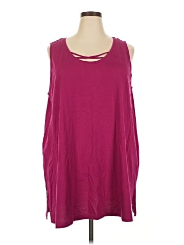 Ulla Popken Sleeveless T-Shirt (view 1)