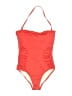 Vince Camuto Solid Red One Piece Swimsuit Size 10 - photo 1