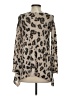 Karlie Animal Print Tan Long Sleeve Blouse Size S - photo 2