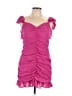 Glam 100% Polyester Pink Cocktail Dress Size L - photo 1