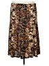 Janana's Animal Print Brown Casual Skirt Size L - photo 2