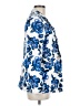 H By Halston Floral Blue Blazer Size M - photo 4
