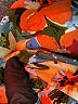 Unbranded Print Orange Casual Dress Size XXS (estimated) - photo 7