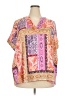 JM Collection 100% Polyester Paisley Pink Kimono Size 3X - photo 1