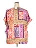 JM Collection 100% Polyester Paisley Pink Kimono Size 3X - photo 2