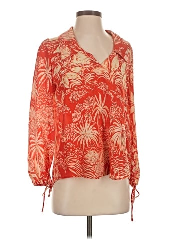 Rixo London 3/4 Sleeve Silk Top (view 1)