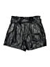 David Lerner Metallic Black Shorts Size M - photo 1