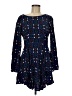 Dina Be 100% Polyester Argyle Blue Casual Dress Size M - photo 1