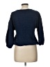 Max Studio 100% Polyester Blue 3/4 Sleeve Top Size L - photo 2