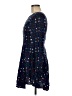 Dina Be 100% Polyester Argyle Blue Casual Dress Size M - photo 5