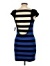 Guess 100% Polyester Stripes Blue Casual Dress Size L - photo 2