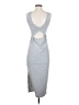 Shein Solid Gray Casual Dress Size S - photo 2