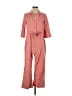 Erdem 100% Cotton Tweed Pink Jumpsuit Size 4 - photo 1