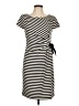 Spense Stripes Black Casual Dress Size 10 - photo 1
