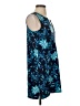 Lands' End 100% Baumwolle Tropical Floral Blue Cocktail Dress Size S - photo 4