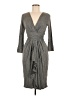 Ronen Chen Gray Cocktail Dress Size 8 (2) - photo 1