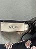 A.L.C. 100% Silk Floral Black Cocktail Dress Size 2 - photo 7