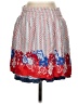 CAbi 100% Rayon Print Red Casual Skirt Size S - photo 1