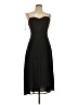 Aqua 100% Polyester Solid Black Cocktail Dress Size M - photo 1