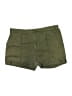 White Stag Solid Green Khaki Shorts Size 12 - photo 1
