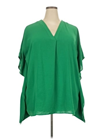 Cotton Bleu 3/4 Sleeve Blouse (view 1)