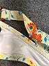 Unbranded Floral Yellow Swimsuit Top Size L (estimated) - photo 3