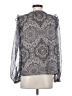 Ann Taylor LOFT 100% Polyester Gray Long Sleeve Blouse Size S - photo 2