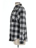 BeachLunchLounge Checkered-gingham Gray Long Sleeve Blouse Size L - photo 5
