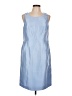 John Meyer 100% Polyester Solid Blue Casual Dress Size 10 - photo 1