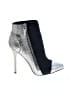 Jean-Michel Cazabat 100% Leather Silver Ankle Boots Size EU 38 1/2 - photo 1