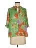 Current Air 100% Polyester Green 3/4 Sleeve Blouse Size S - photo 1