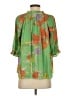 Current Air 100% Polyester Green 3/4 Sleeve Blouse Size S - photo 2