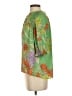 Current Air 100% Polyester Green 3/4 Sleeve Blouse Size S - photo 5
