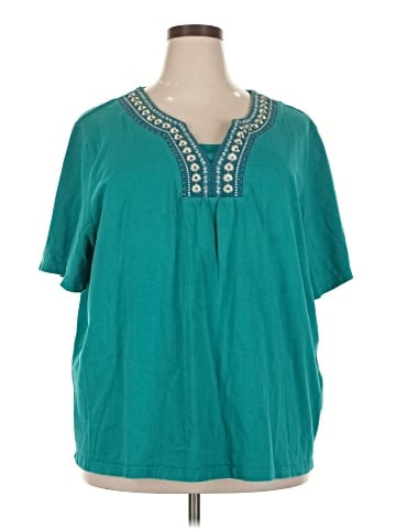 Liz & Me Short Sleeve Blouse (view 1)