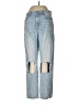 American Eagle Outfitters 100% Cotton Color Block Blue Jeans Size 8 - photo 1