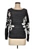Nic + Zoe Floral Gray Pullover Sweater Size M - photo 1