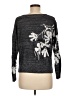 Nic + Zoe Floral Gray Pullover Sweater Size M - photo 2
