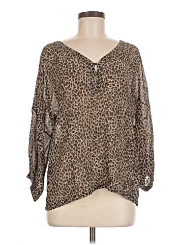 Garnet Hill 3/4 Sleeve Silk Top (view 1)