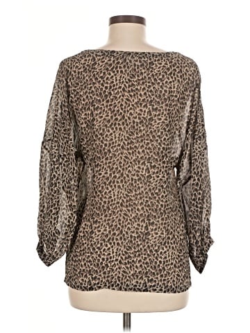 Garnet Hill 3/4 Sleeve Silk Top (view 2)