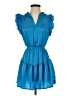 Steve Madden 100% Polyester Blue Casual Dress Size XS - photo 1